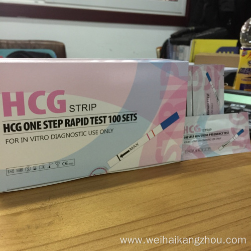 HCG self rapid pregnancy test strip midstream on sale export with US FDA approve